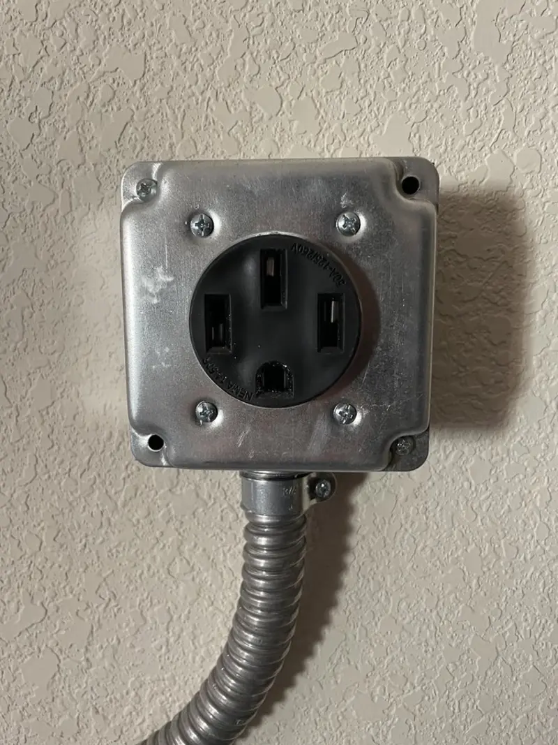 NEMA 14-50 outlet installed for Smart Home Electrical in Lockland