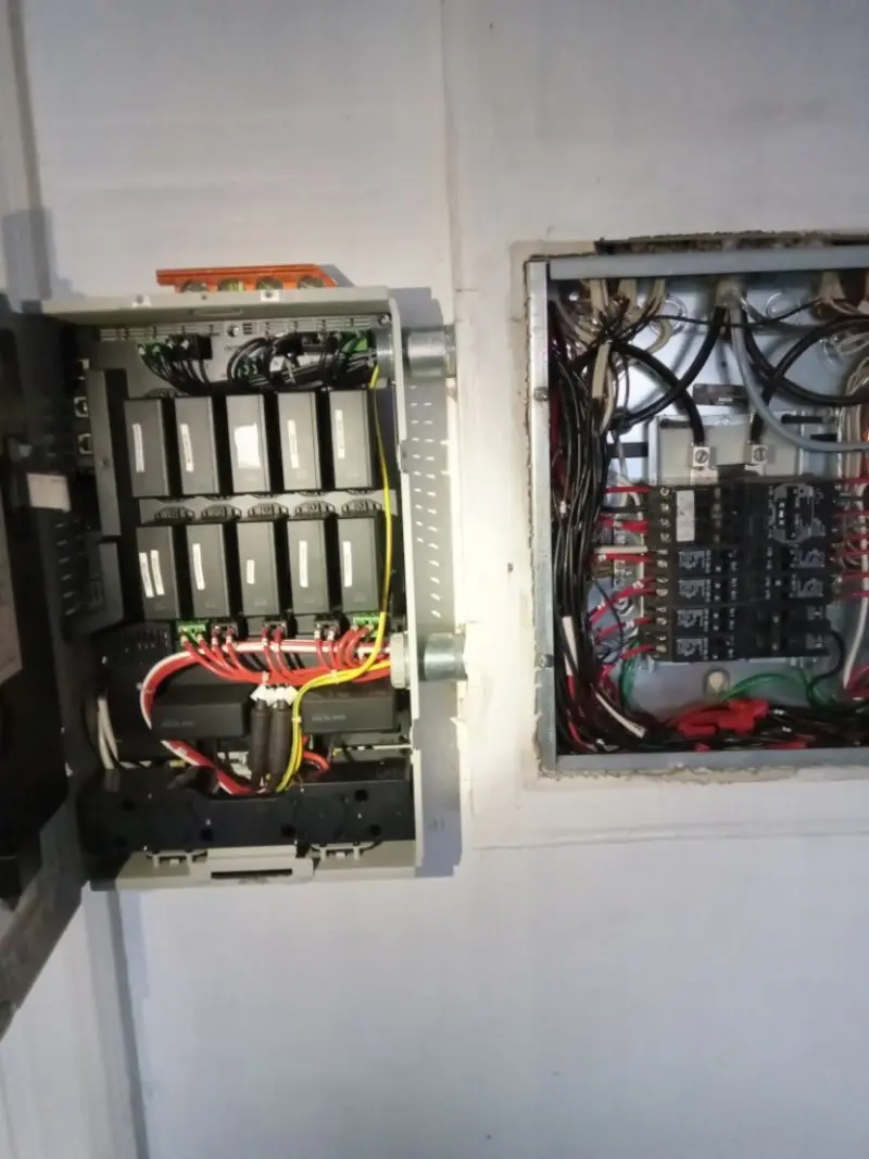 Electrical panel upgrade completed for Security Camera Wiring in Lockland